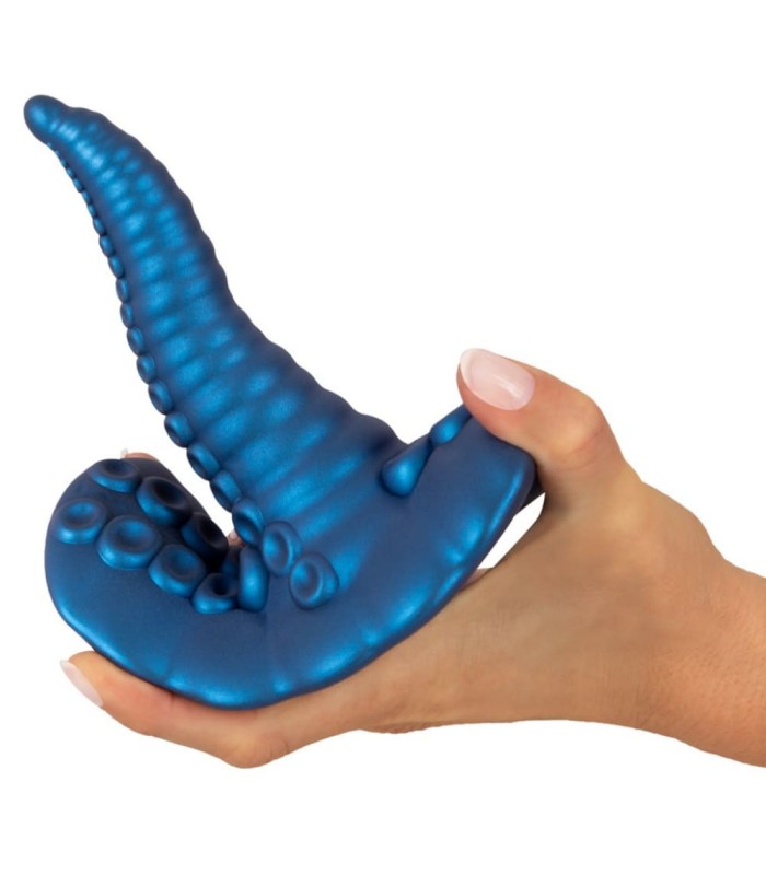 Plug Anal Tentacule Vibrante Bleu 14x4cm