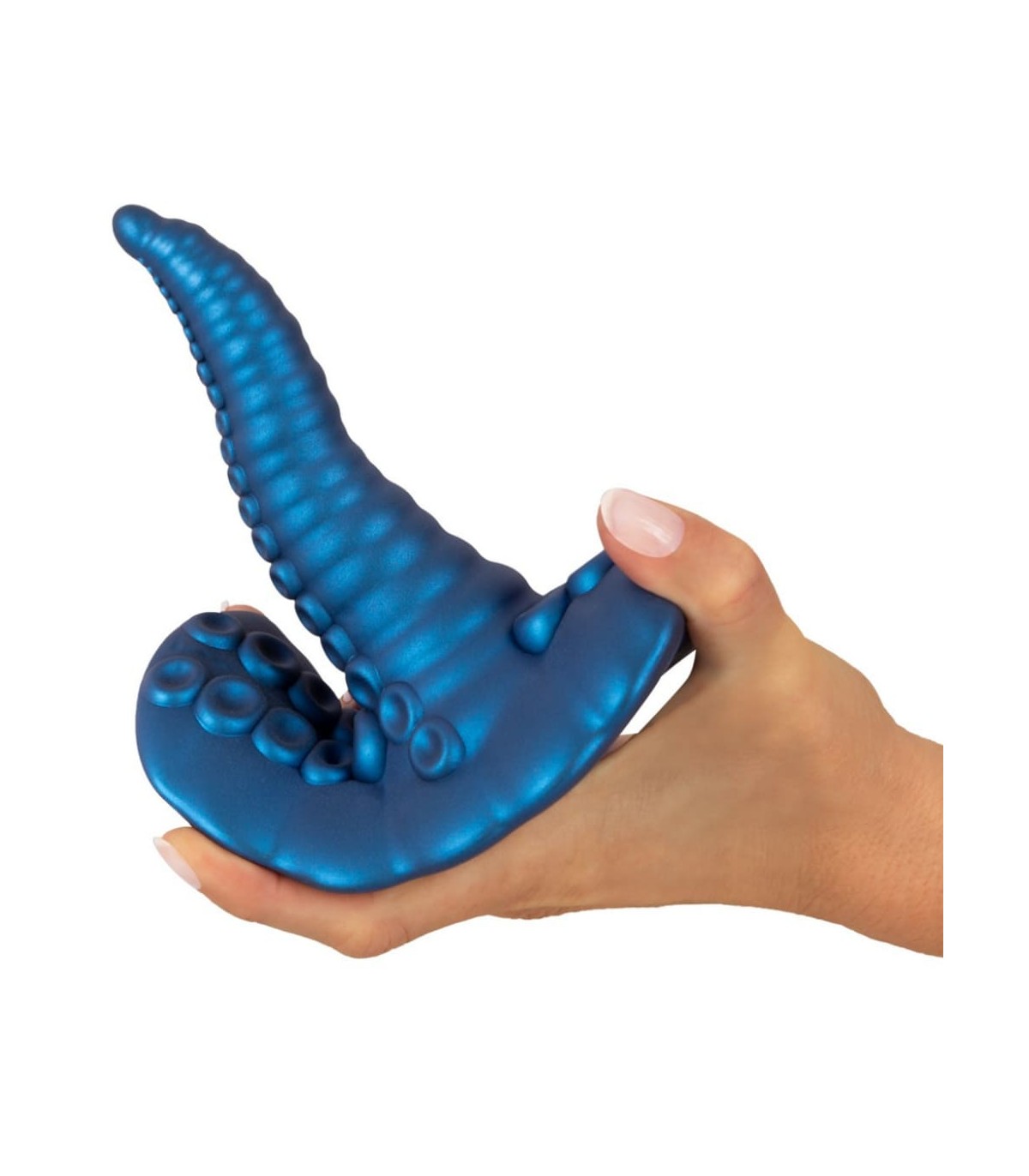 Plug Anal Tentacule Vibrante Bleu 14x4cm
