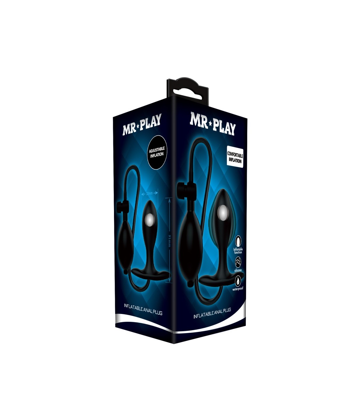 Plug Anal Gonflable Pretty Love 8 cm