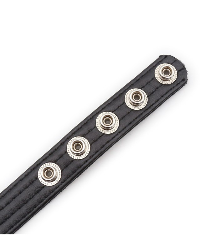 Cockring réglable en diamètre avec boutons pressions