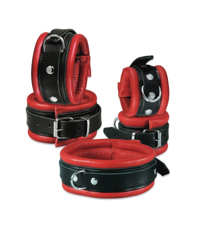 Collier gay Cuir Rouge