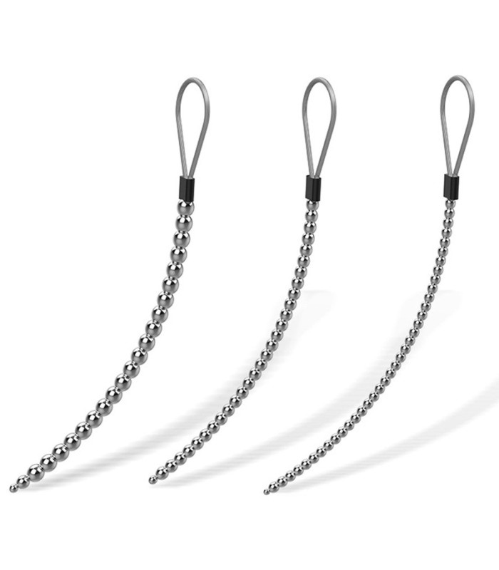 Tige Urètre à Boules Métallique 15cm