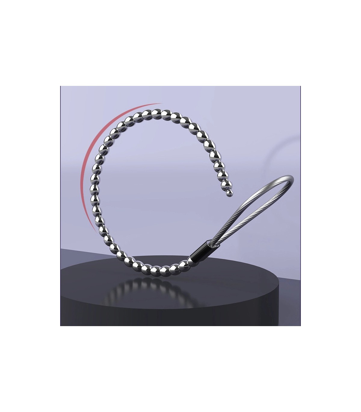 Tige Urètre à Boules Métallique 15cm