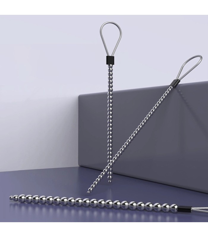 Tige Urètre à Boules Métallique 15cm