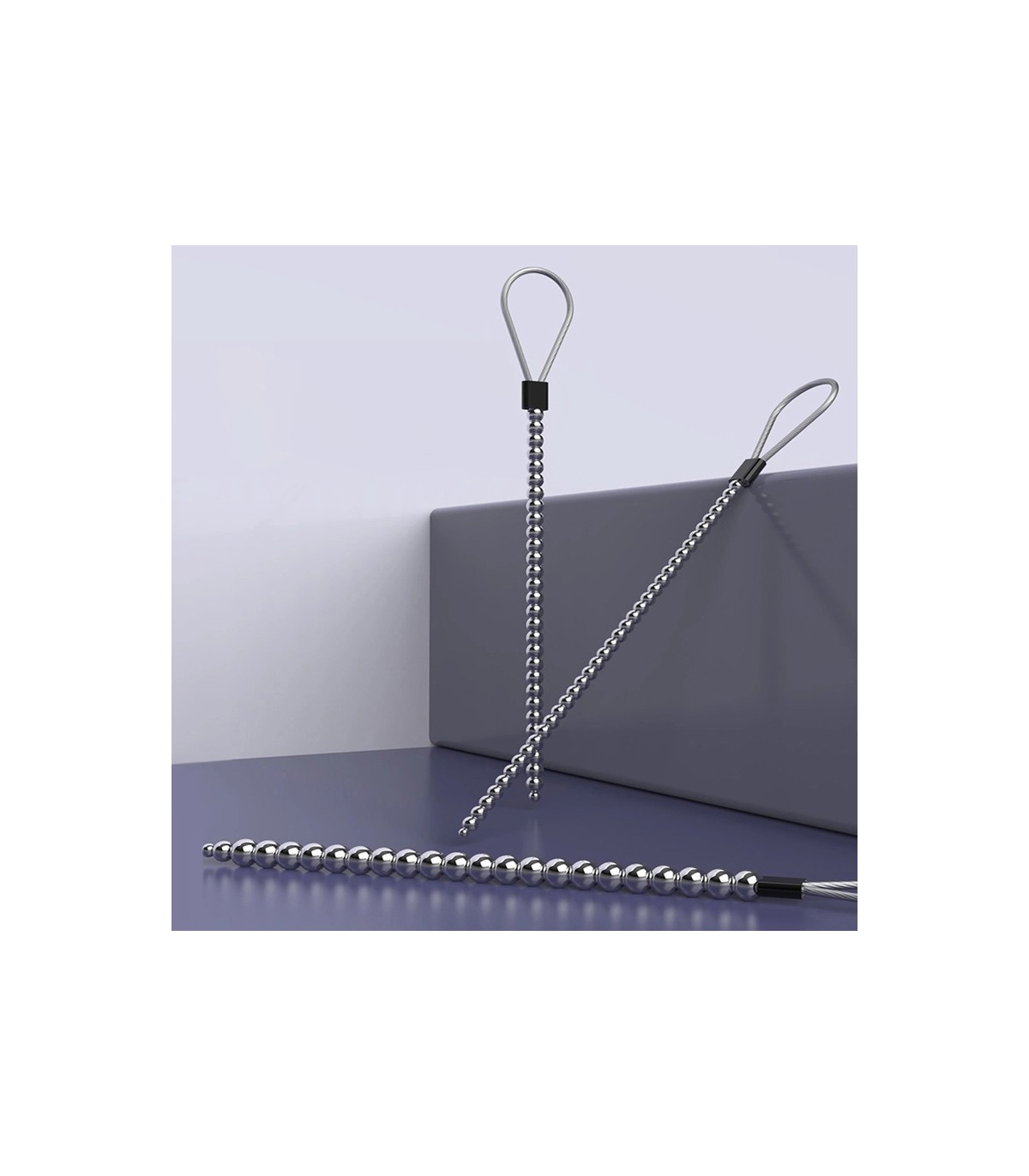 Tige Urètre à Boules Métallique 15cm