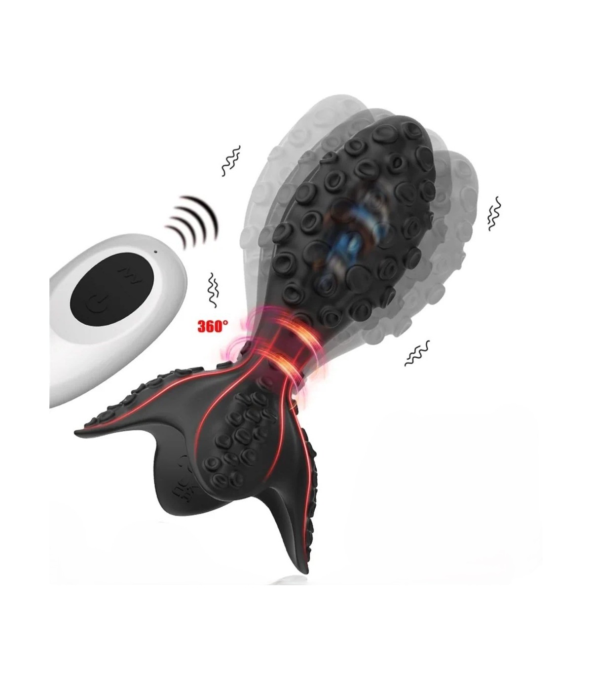 Plug Anal Vibrant Tentacule Octalus