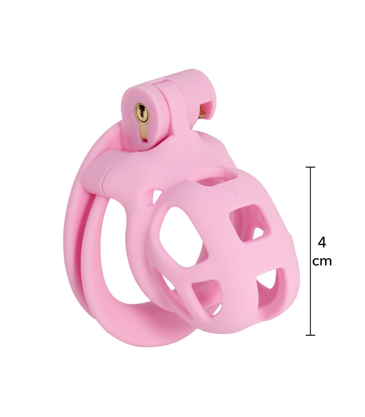 Cage chasteté Courte Rose