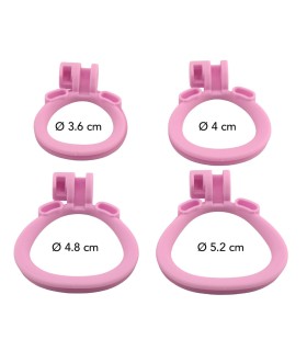 Penis Prison cage courte avec 4 anneaux