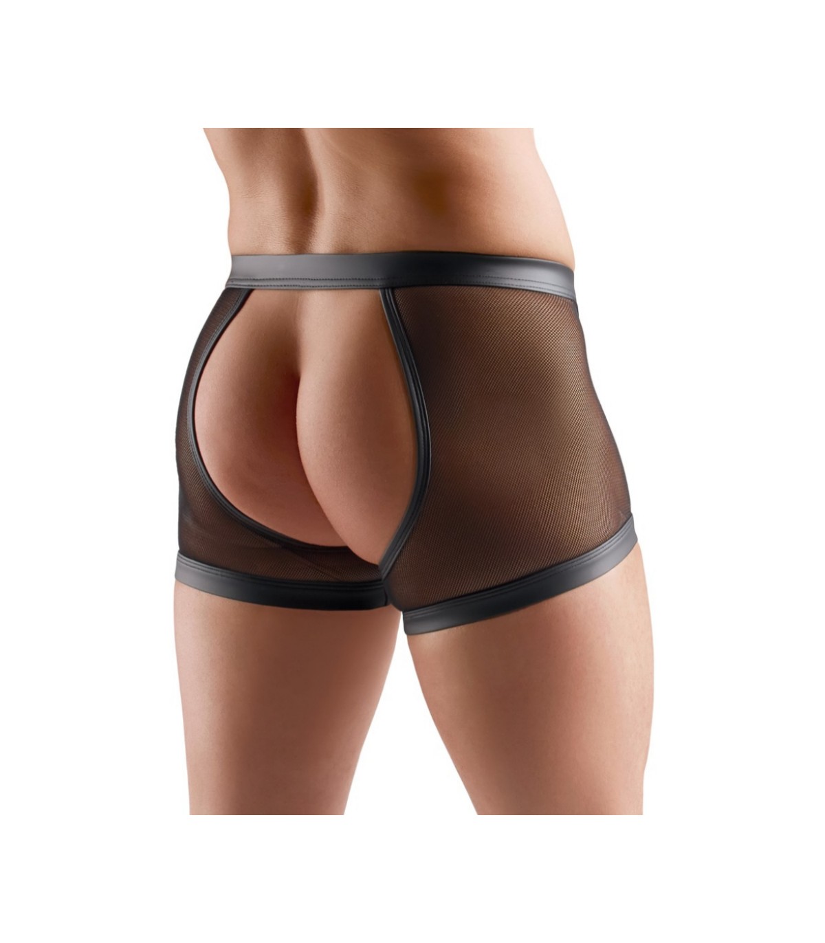 Boxer Résille Ouvert avec Cockring Svenjoyment