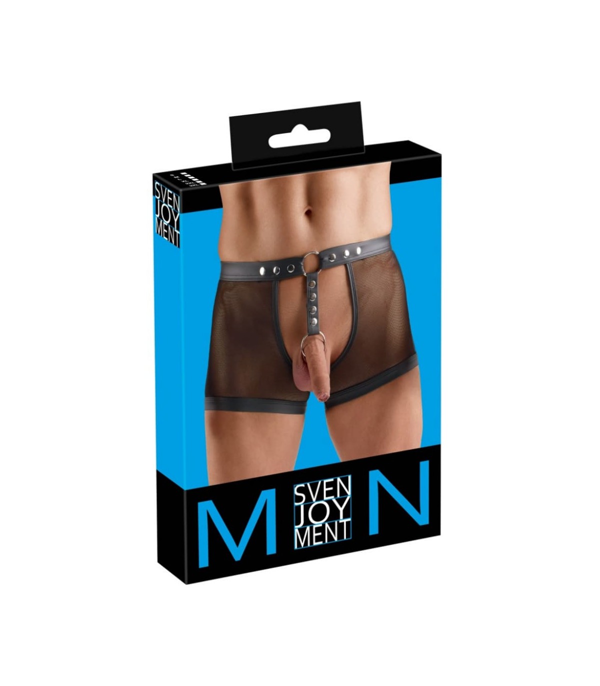 Boxer Résille Ouvert avec Cockring Svenjoyment
