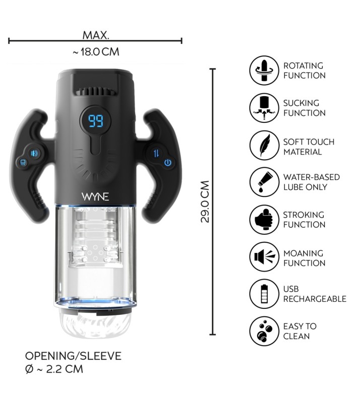 Masturbateur Homme 4 Fonctions Wyne