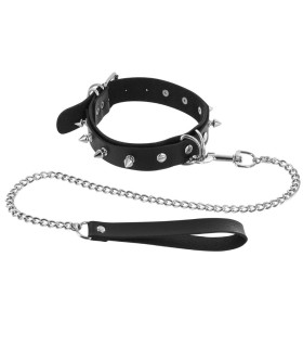 Collier Clouté Avec Laisse Fetish gay