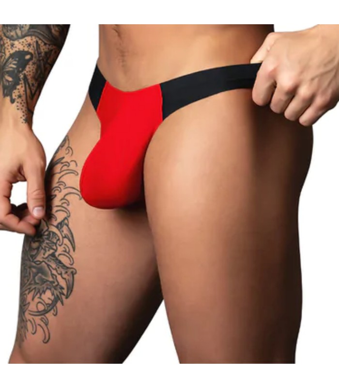 String Sexy Rouge Hot Mesh