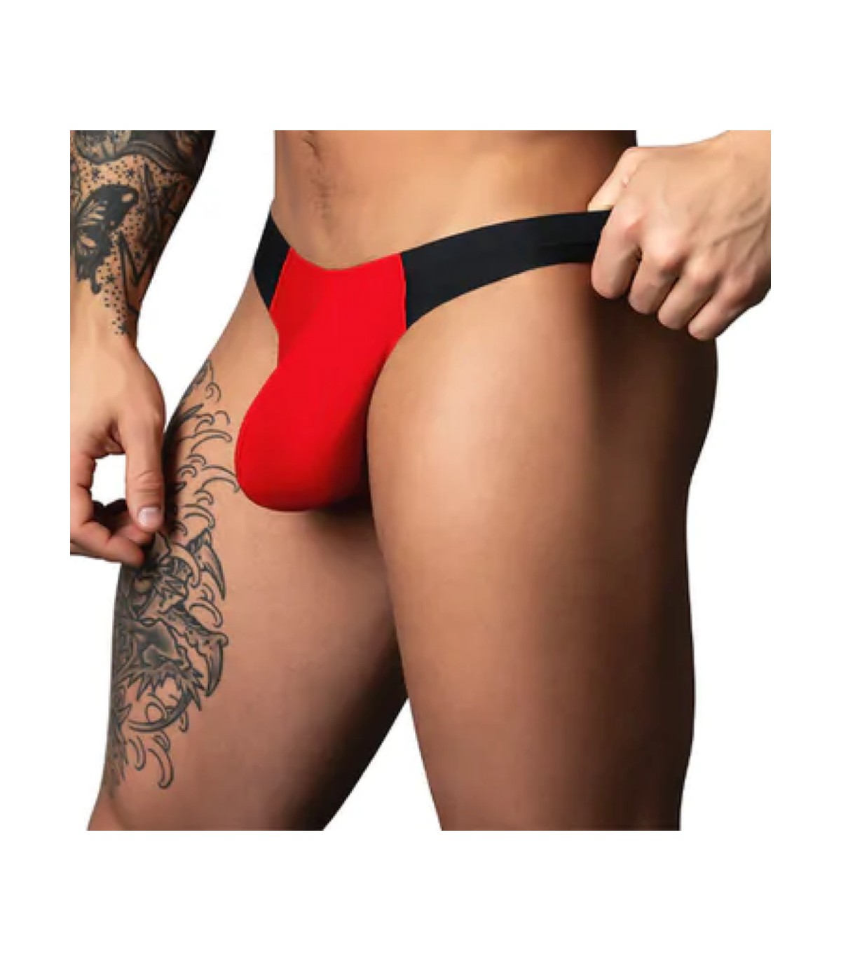 String Sexy Rouge Hot Mesh