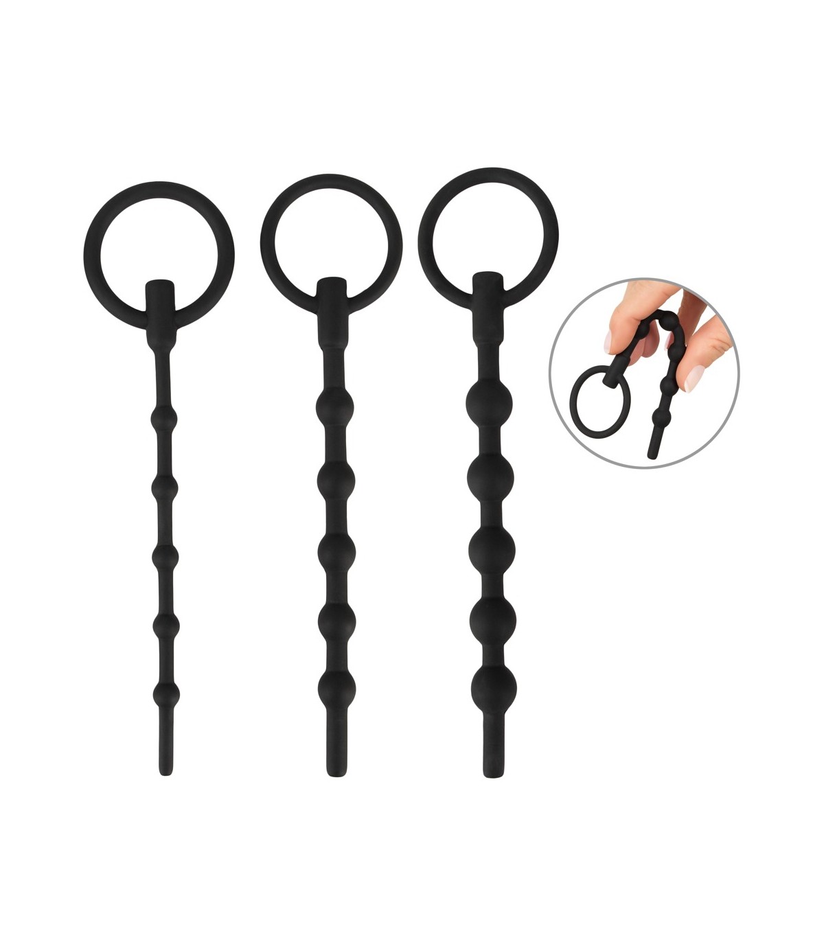 Set 3 Tiges Urétrales Silicone