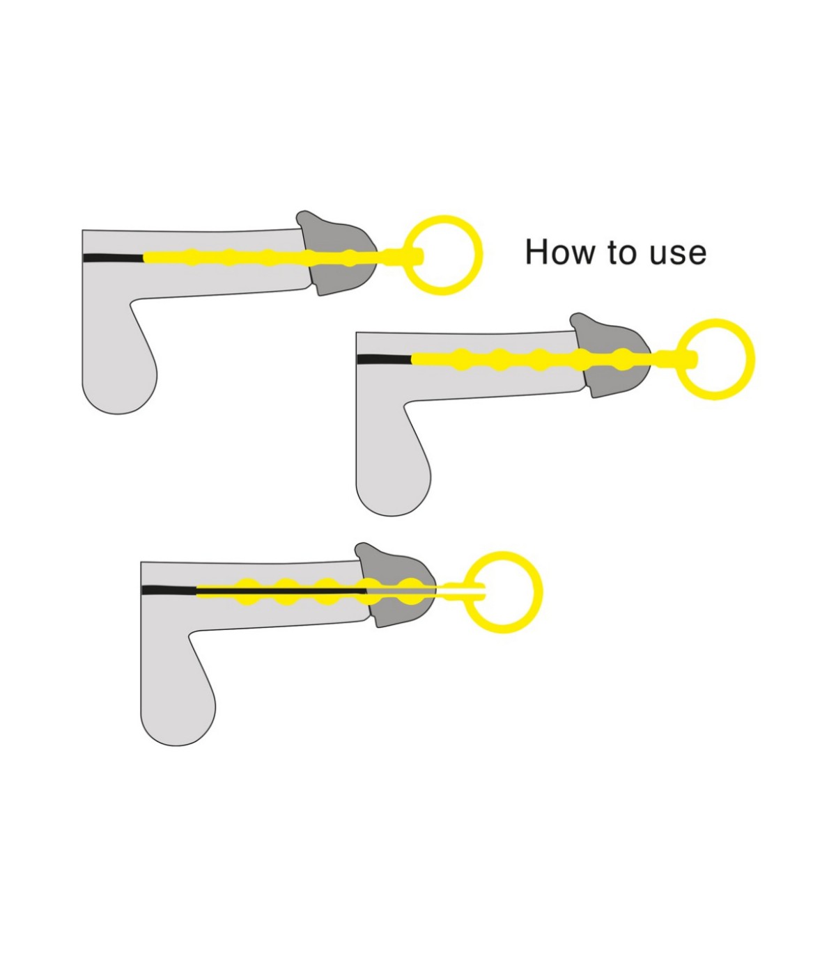 Set 3 Tiges Urétrales Silicone