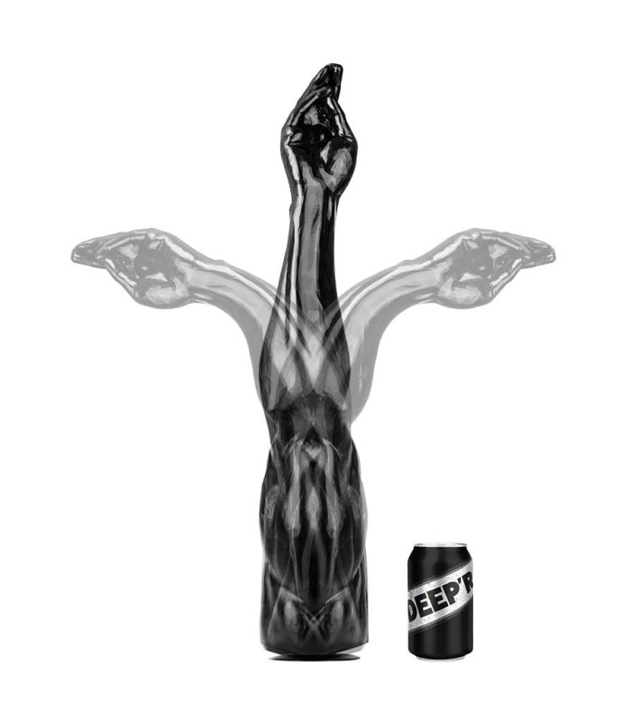 Bras Réaliste Noir Mega Muscle Fist Deep'R