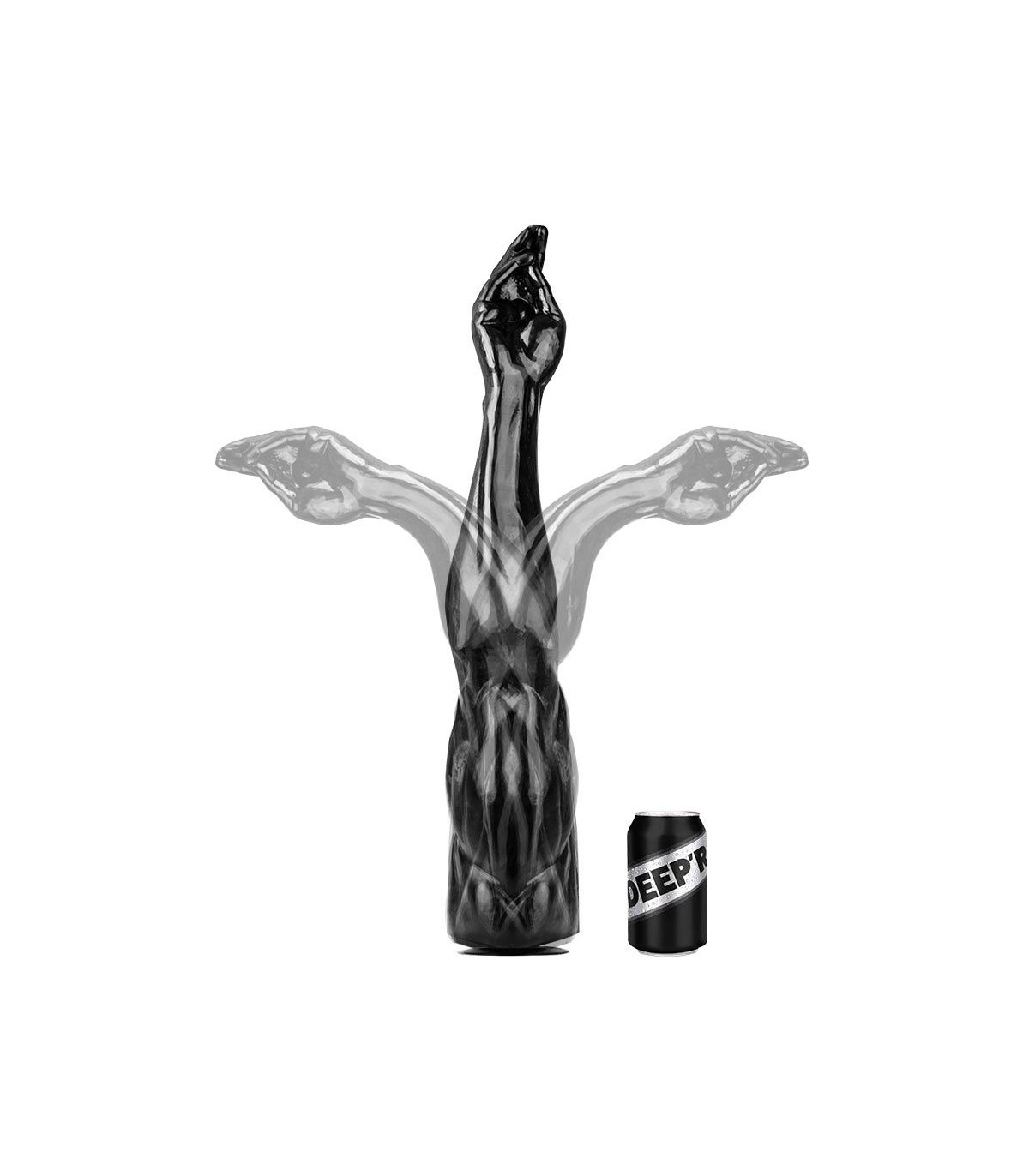 Bras Réaliste Noir Mega Muscle Fist Deep'R