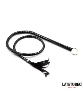 Long Fouet Noir BDSM Latetobed