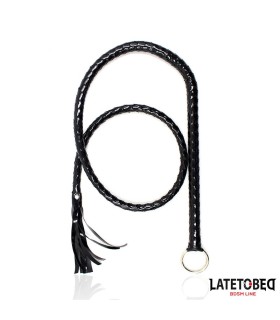 Long Fouet Noir BDSM Latetobed