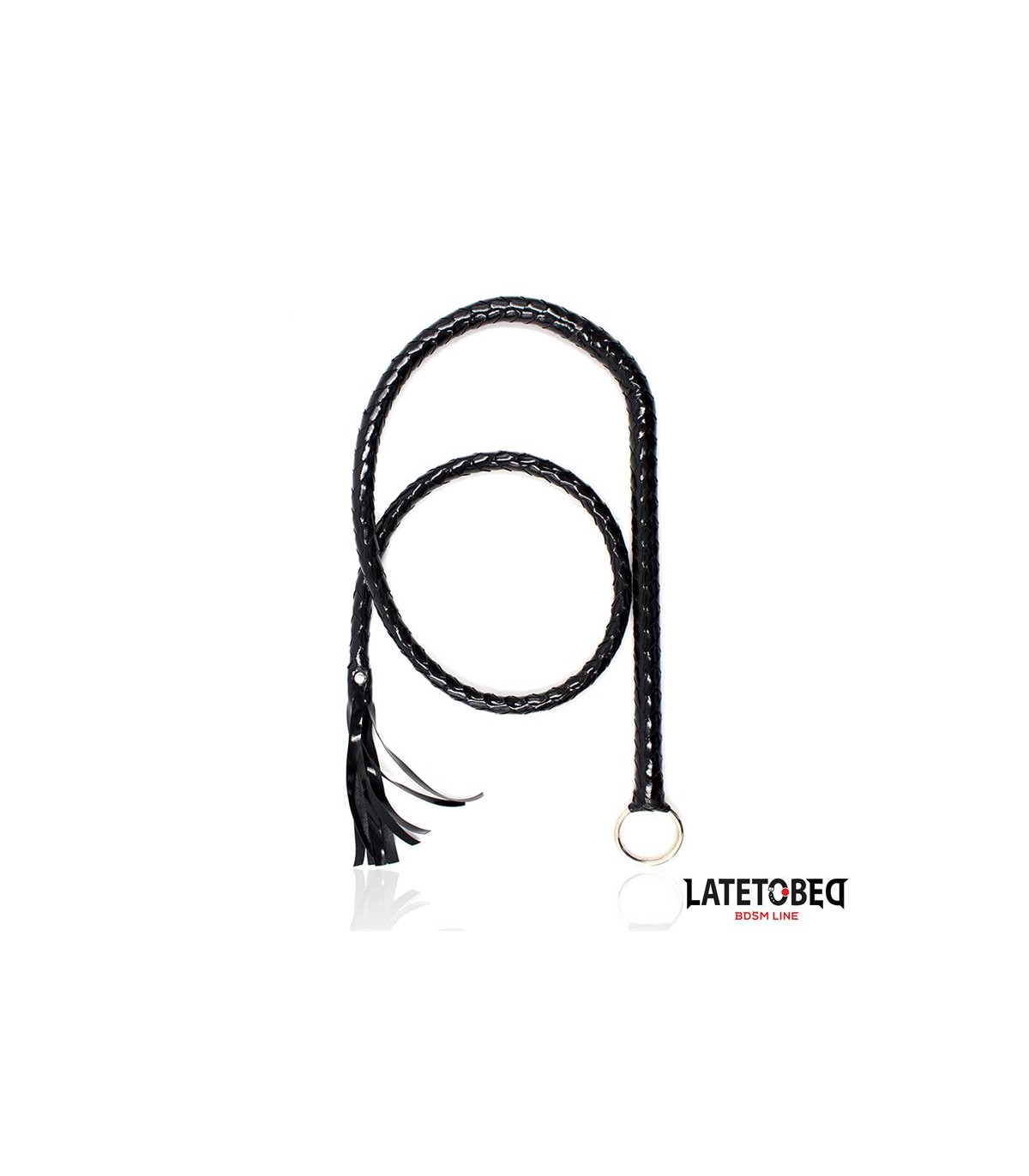 Long Fouet Noir BDSM Latetobed