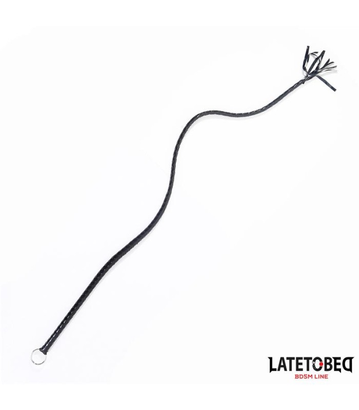 Long Fouet Noir BDSM Latetobed