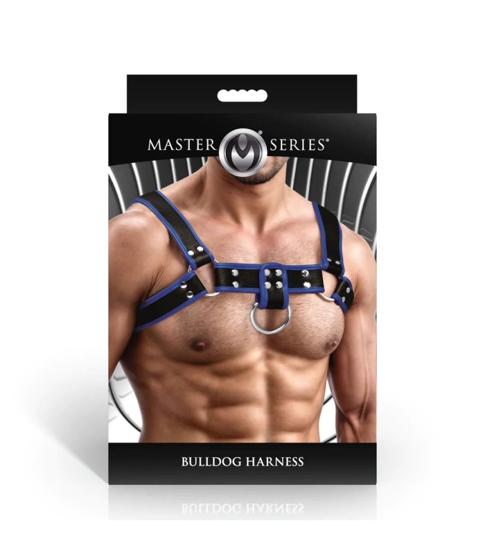 Harnais Masculin Bulldog Bleu Master Series