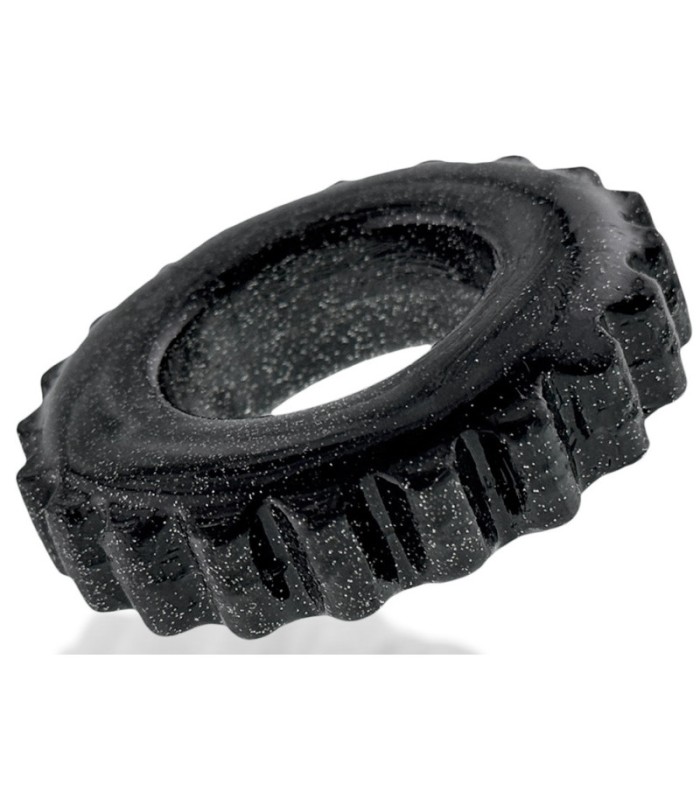 Cockring Oxballs Plushy Noir Brillant