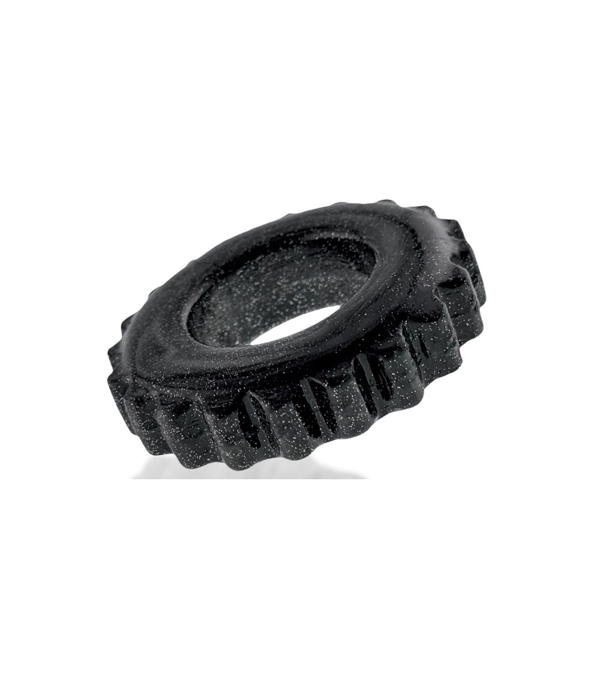 Cockring Oxballs Plushy Noir Brillant