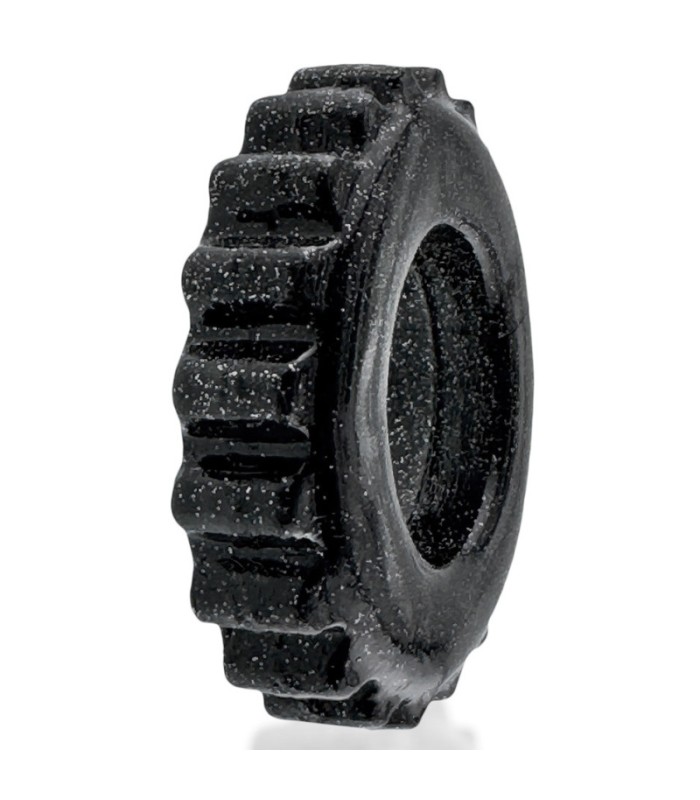 Cockring Oxballs Plushy Noir Brillant