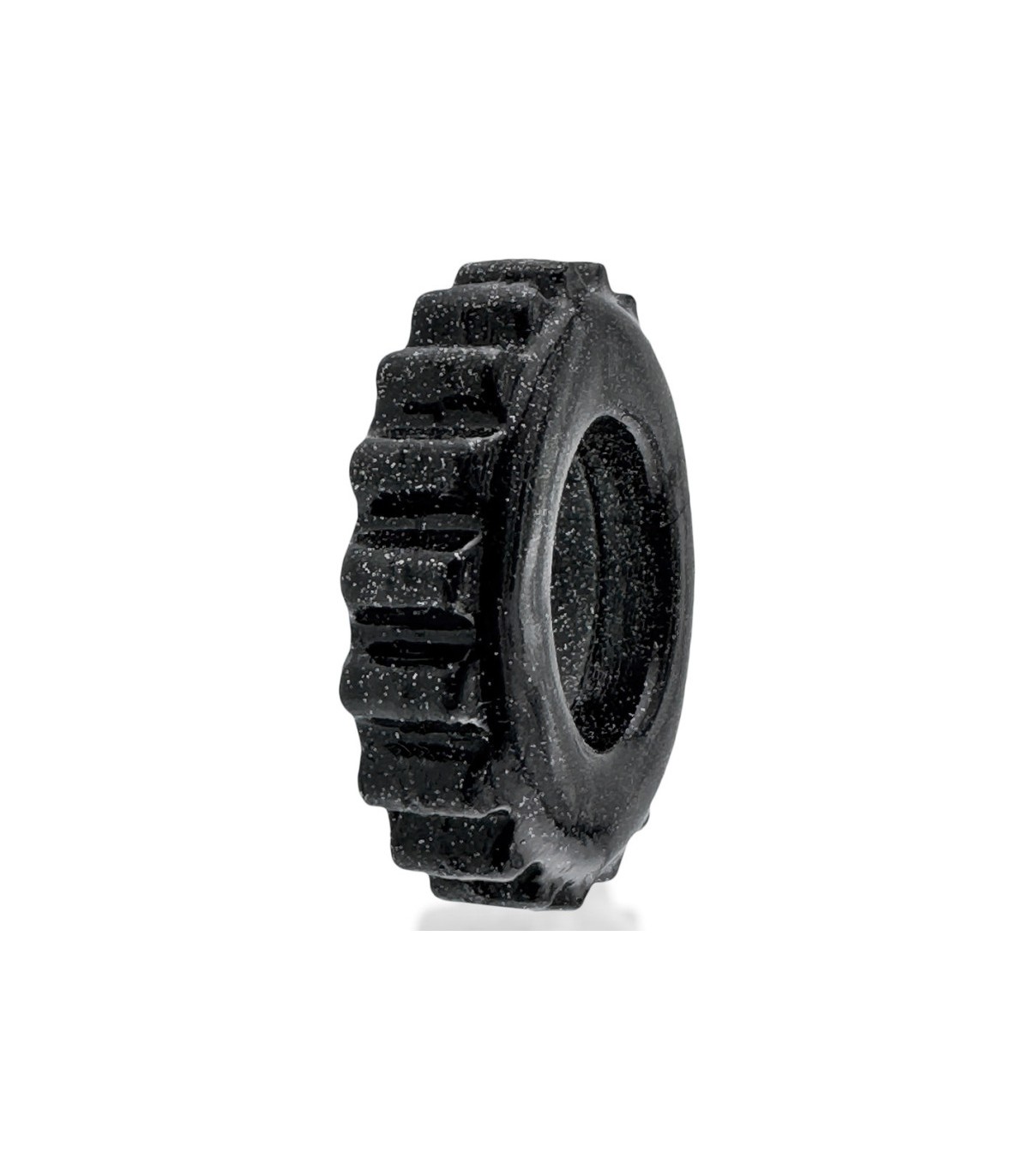 Cockring Oxballs Plushy Noir Brillant