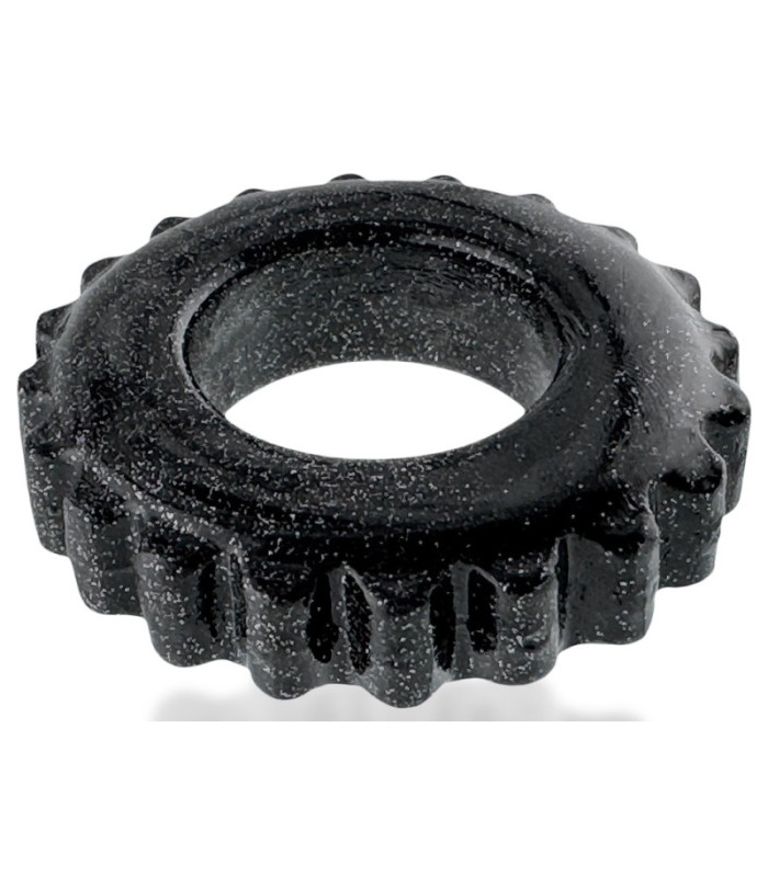 Cockring Oxballs Plushy Noir Brillant