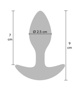 Plug Anal Silicone avec Poids 90G sextoy gay débutant