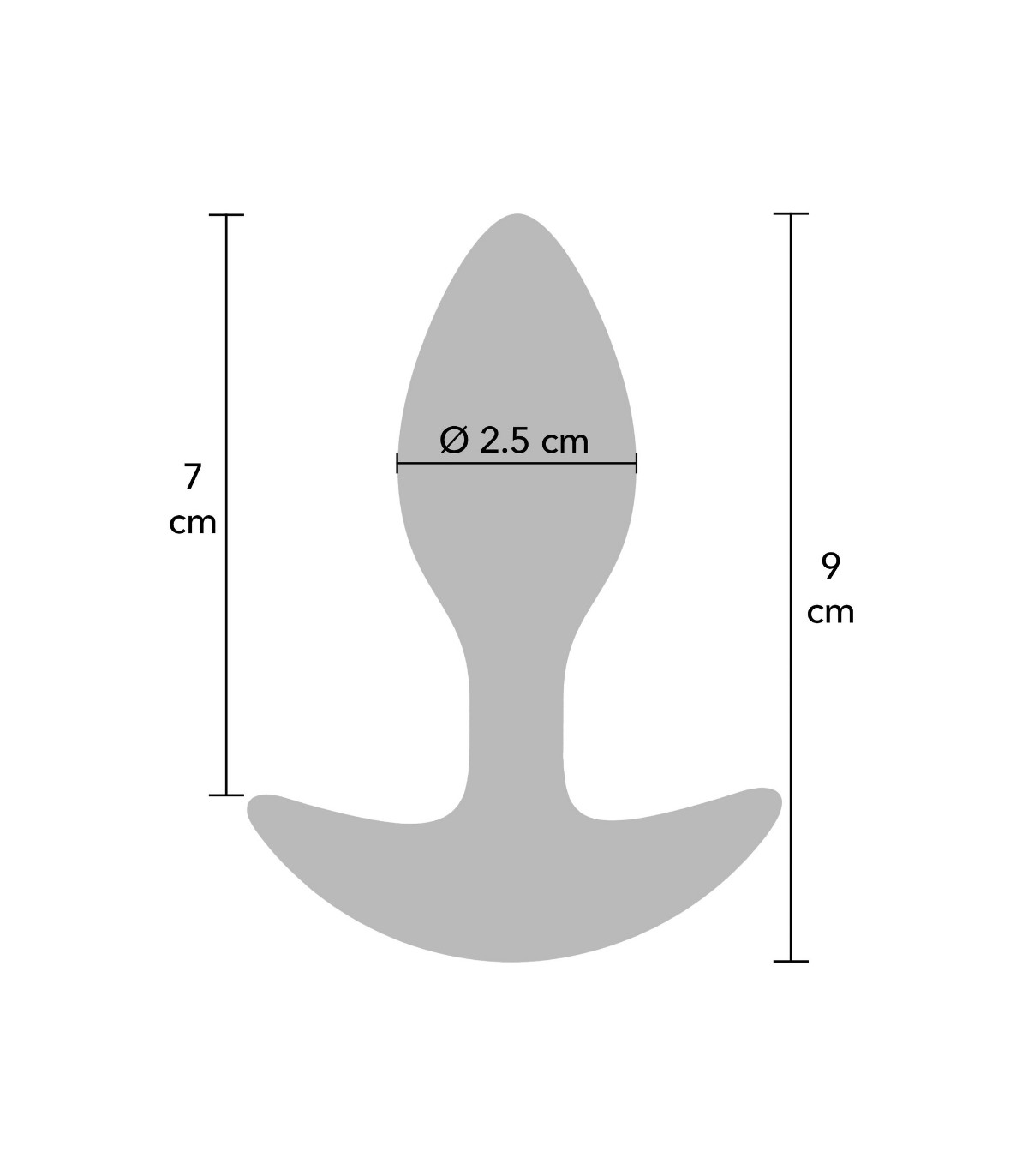 Plug Anal Silicone avec Poids 90G sextoy gay débutant