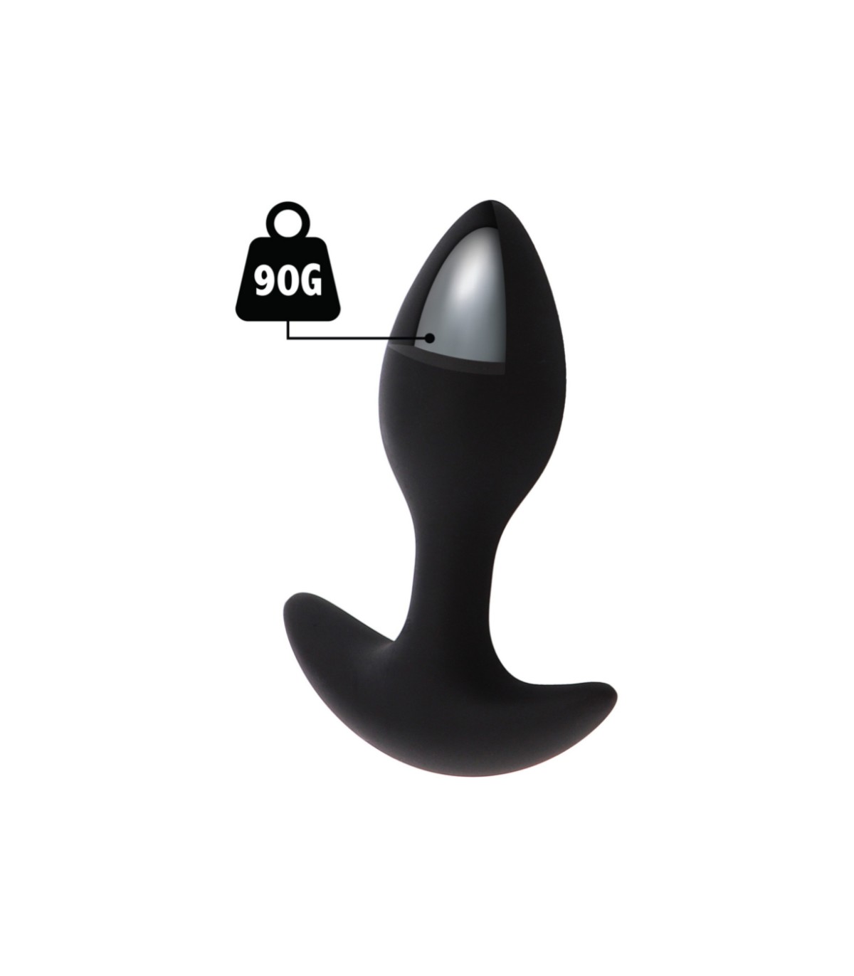 Plug Anal Silicone avec Poids 90G sextoy gay débutant