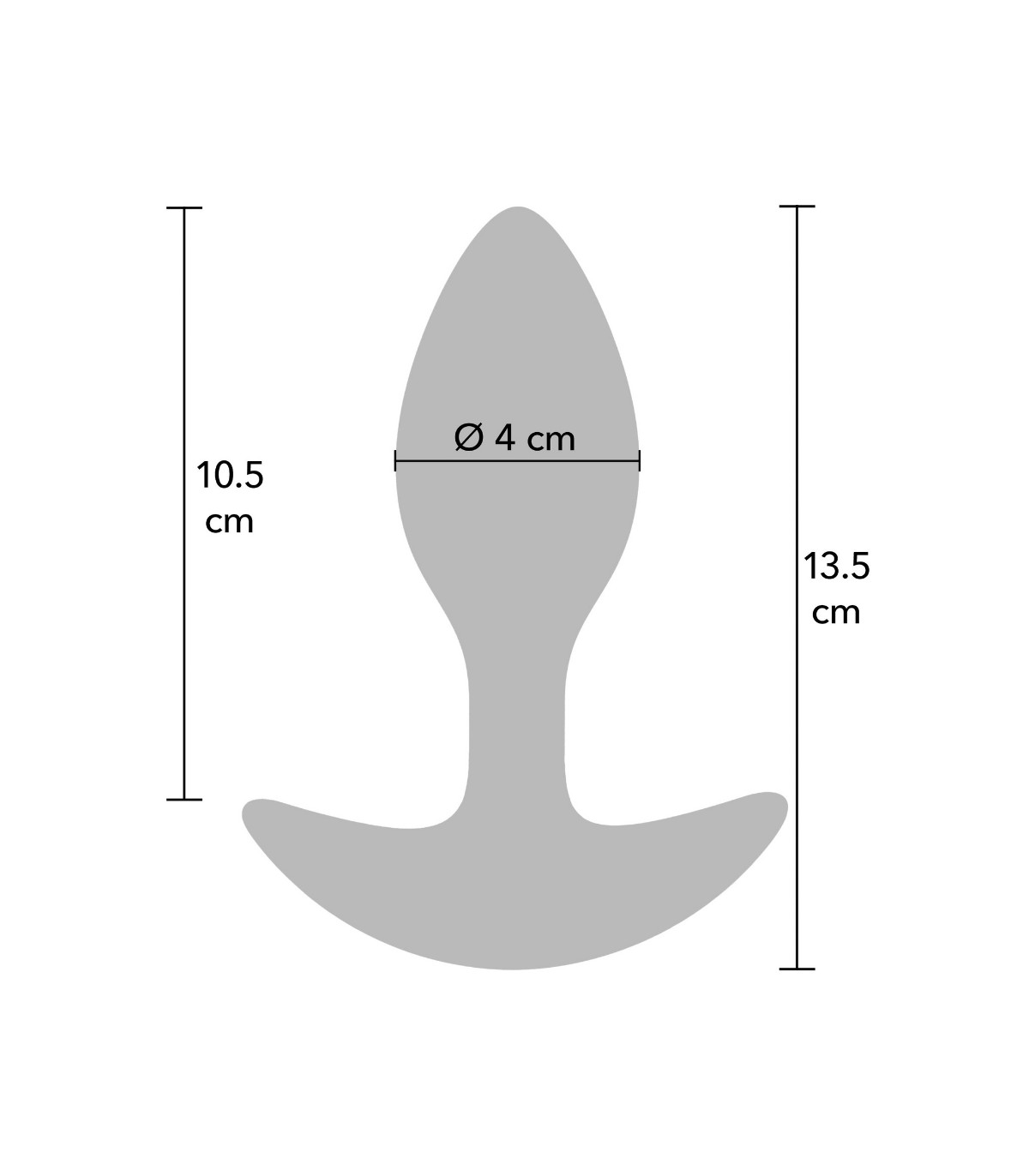 Plug Anal Silicone Lesté 360 g