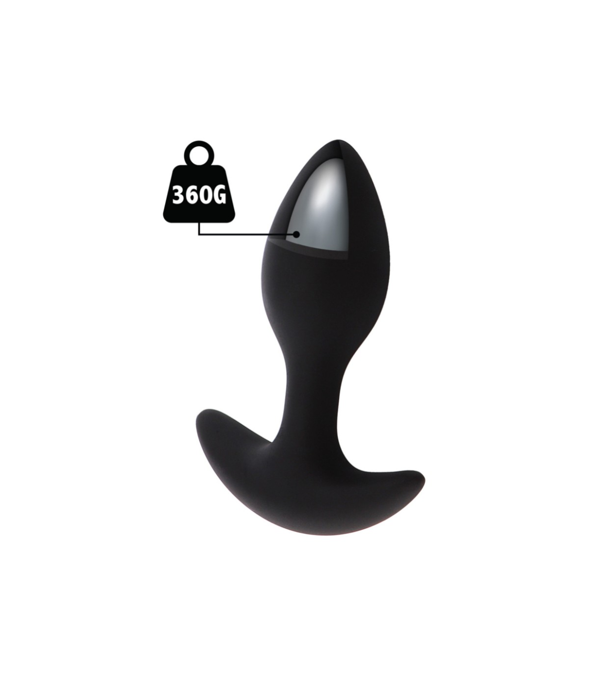 Plug Anal Silicone Lesté 360 g