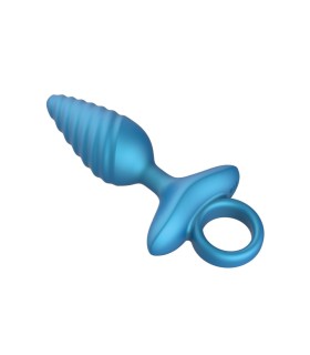 Plug Vibrant Nervuré Avec Télécommande