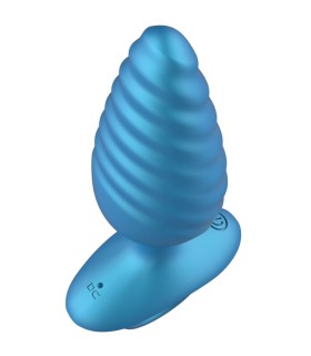 Plug Vibrant Nervuré Avec Télécommande