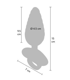 Plug Vibrant Nervuré Avec Télécommande