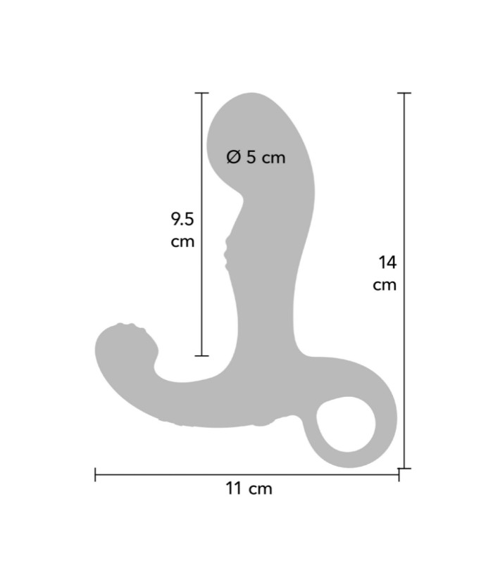 Stimulateur Vibrant de Prostate P-Spot Taper Télécommandé 9,5x5cm