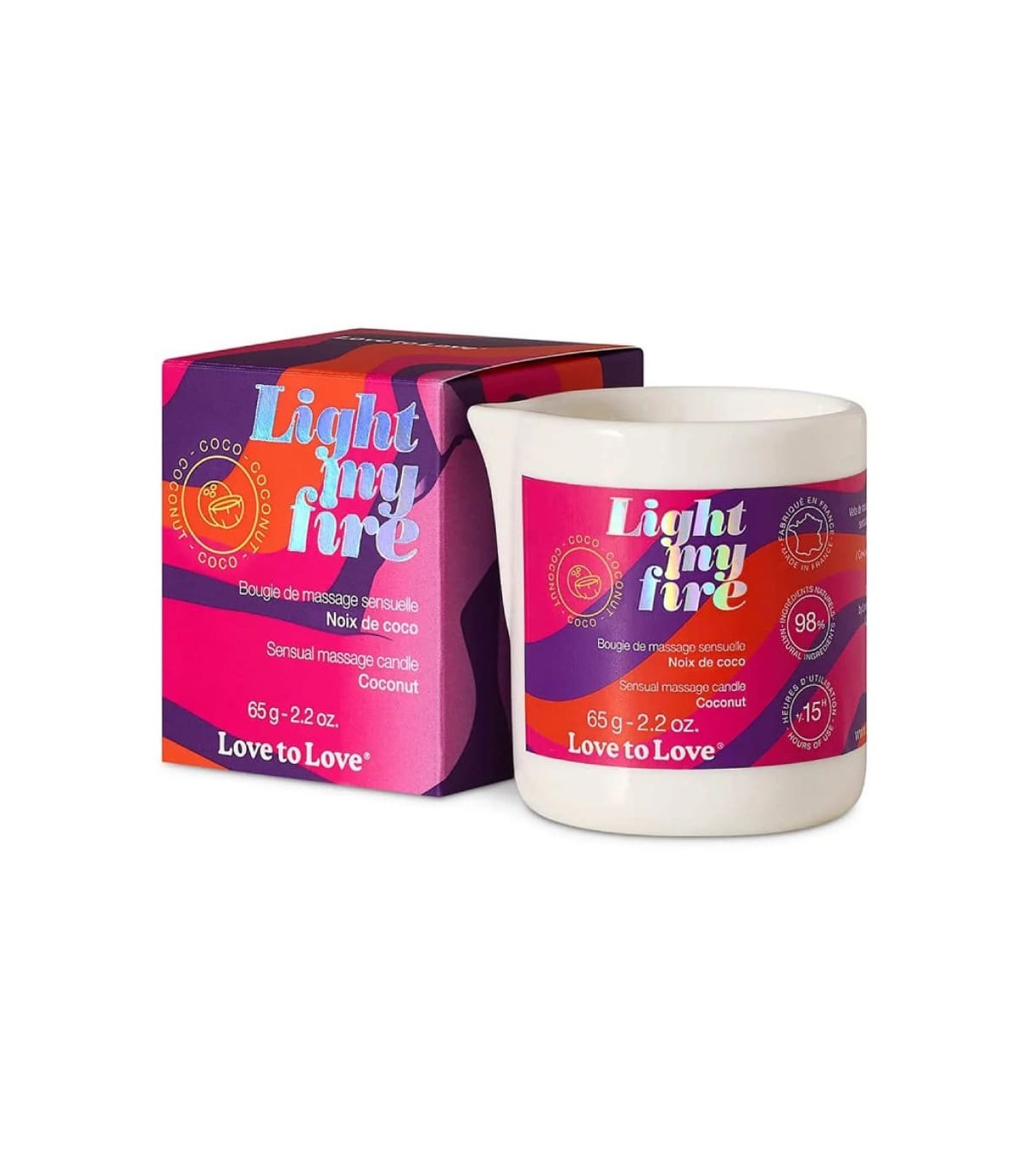 Bougie de Massage Noix de Coco Light My Fire
