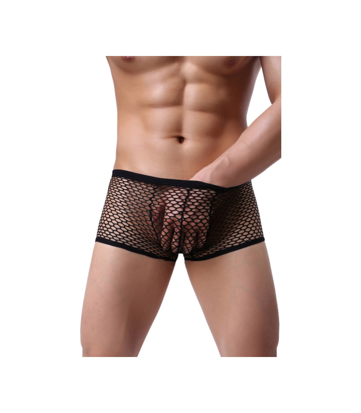 Boxer Homme Extensible Résille Paris Hollywood