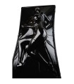 Vaccum Bed en Latex Noir 200x100cm pour bdsm gay hard