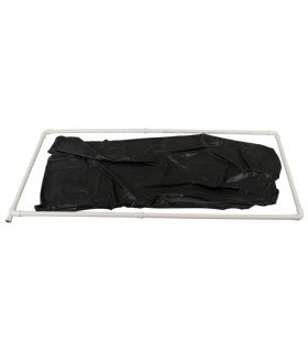 Lit Vaccum en Latex Noir 2x1m