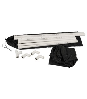 Lit Vaccum en Latex Noir 2x1m