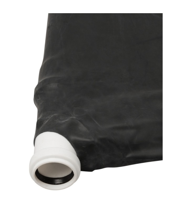 Lit Vaccum en Latex Noir 2x1m