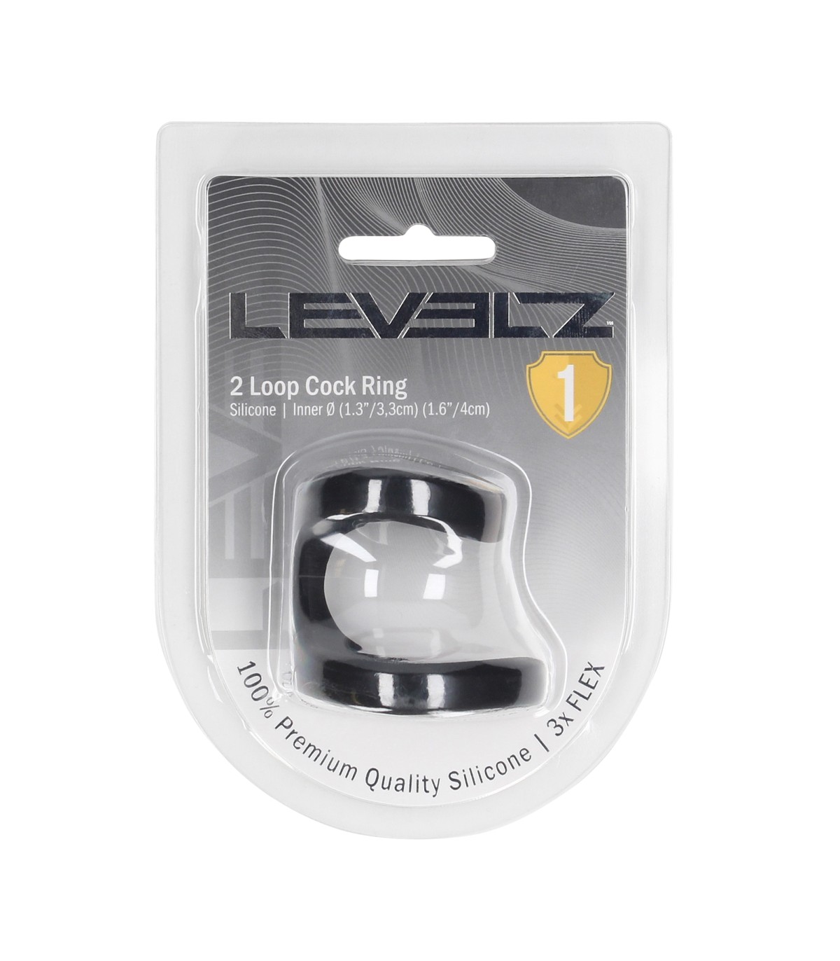 Double CockRing Silicone Levelz Noir