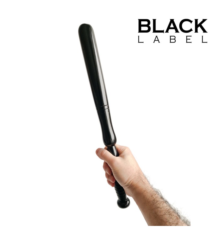 Matraque BDSM en Bois Rigide Noir 40cm