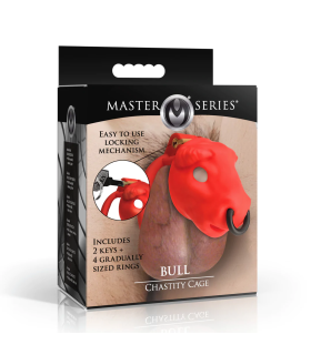 Cage de Chasteté pour Pénis Bull Rouge